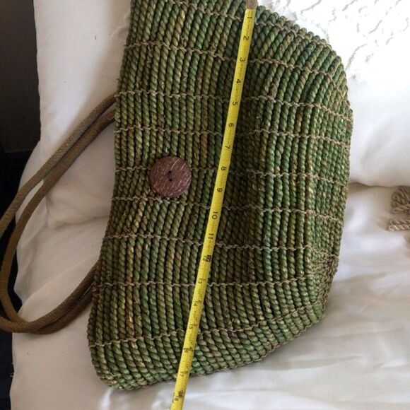 Boho Straw Tote/ Beach Bag - Picture 8 of 8